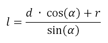 Un gabarit d'angle pour guide d'affûtage : méthode géométrique