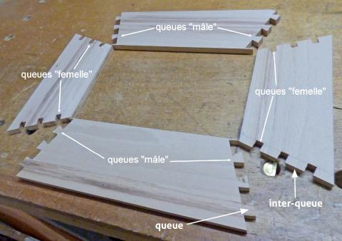 Un petit cabasson - Assemblage par queues d'aronde