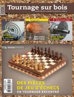 Tournage sur bois n°10 Des pièces de jeu d'échecs en tournage excentré