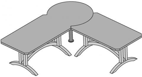 Table à géométrie variable : suggestion de présentation