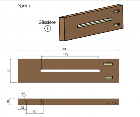 Une butée de sciage « maison » (plan 1)