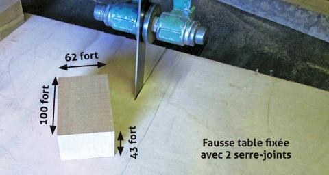 Mise de longueur de la nouvelle pièce