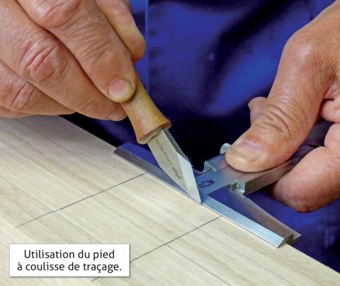 Pied à coulisse de traçage, utilisation